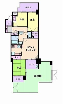 Floor plan. 3LDK, Price 28.5 million yen, Occupied area 70.39 sq m , Balcony area 17.25 sq m