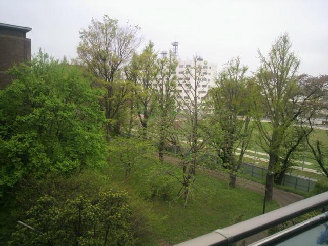 View photos from the dwelling unit. It overlooks the lush greenery of Musashino from the balcony.