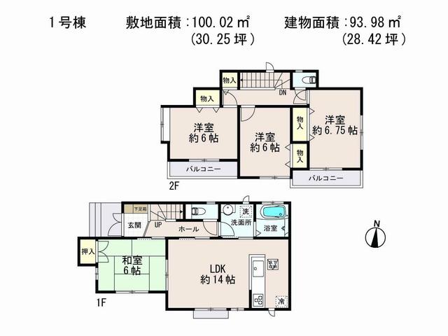 Floor plan. 32,800,000 yen, 4LDK, Land area 100.02 sq m , Building area 93.98 sq m floor plan