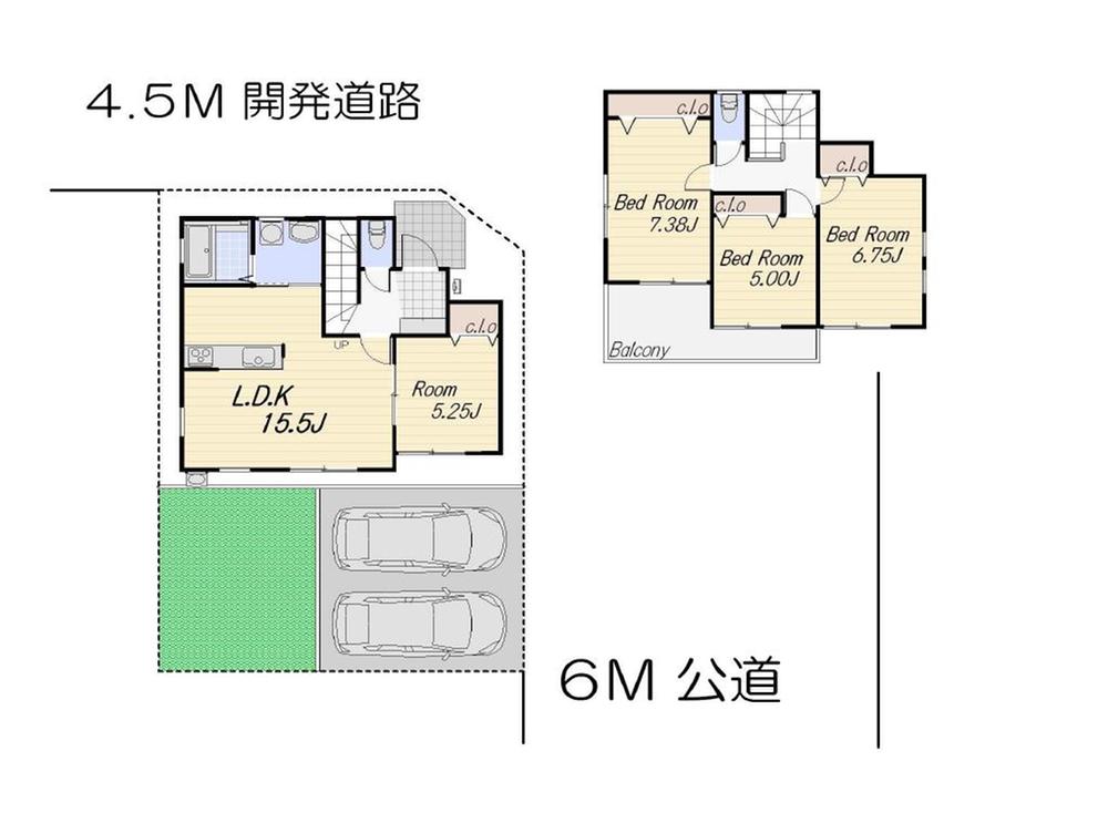 Floor plan. 34,900,000 yen, 4LDK, Land area 117 sq m , Building area 93.59 sq m
