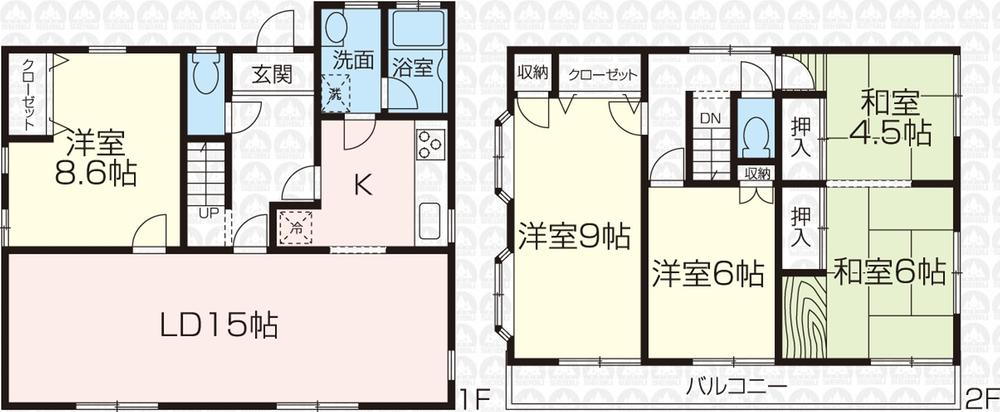 Floor plan. 32,800,000 yen, 5LDK, Land area 120.32 sq m , Building area 119.38 sq m