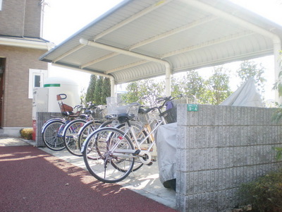 Parking lot. Covered parked space