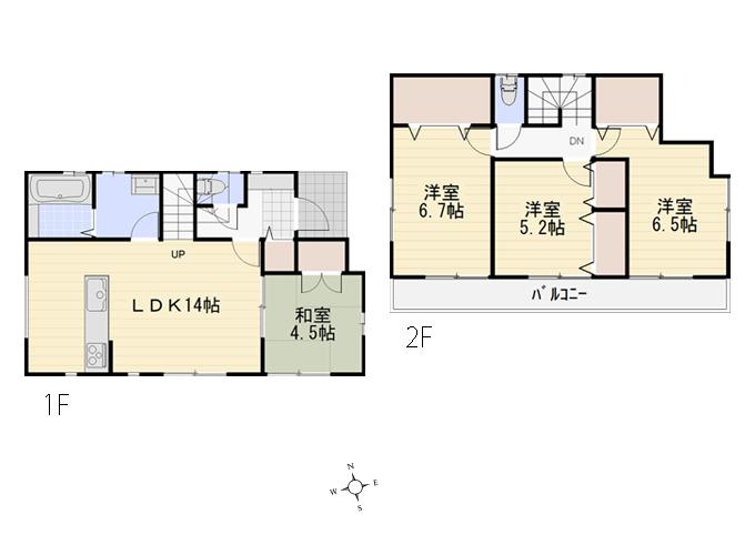 Other building plan example. Building plan example (No. 3 locations) Building price 11 million yen, Building area 91.73 sq m (27.75 square meters)