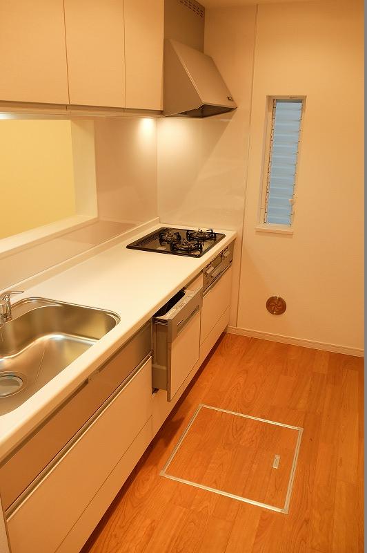 Kitchen. White kitchen with cleanliness