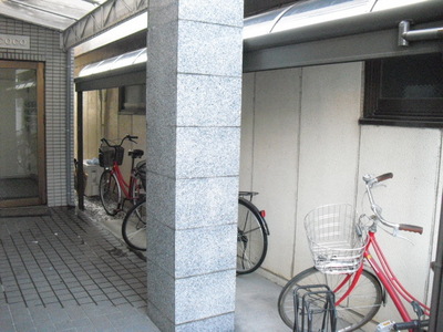 Parking lot. Bicycle-parking space