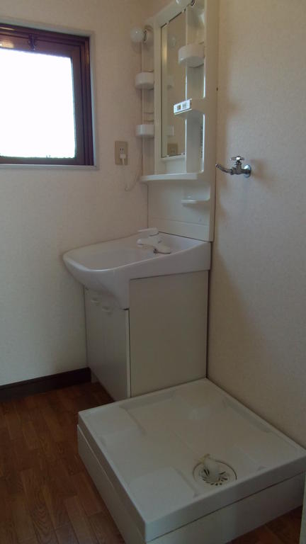 Washroom. Laundry Area and washbasin