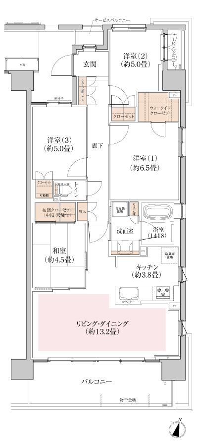 Floor: 4LDK + WIC, the occupied area: 85 sq m, Price: TBD