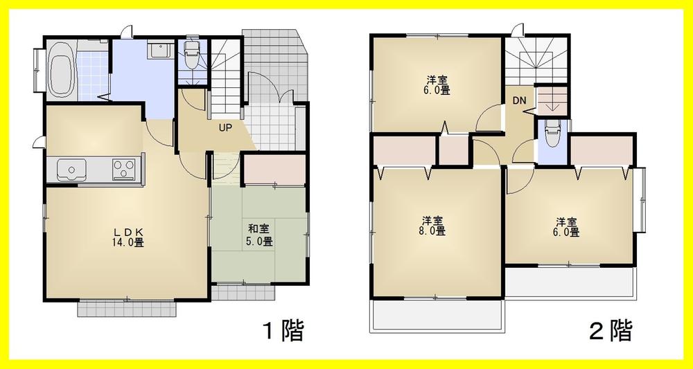 Floor plan. 43,800,000 yen, 4LDK, Land area 120.16 sq m , Building area 92.73 sq m