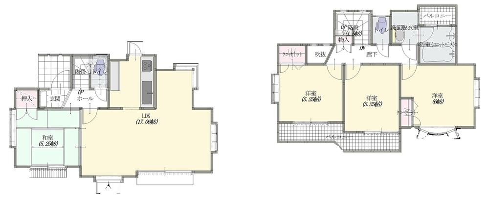 Floor plan. (11 Building), Price 44,800,000 yen, 4LDK, Land area 110 sq m , Building area 86.94 sq m