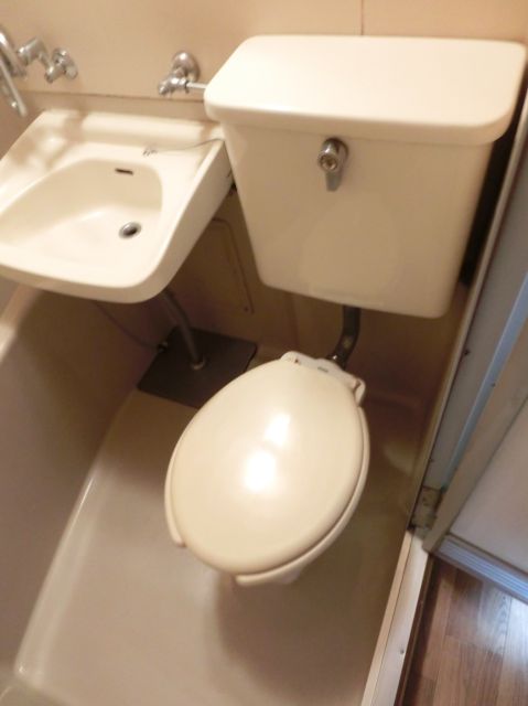 Toilet. Refrigerator is a space