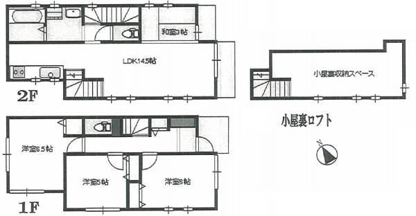 Floor plan. 41,800,000 yen, 3LDK+S, Land area 102.36 sq m , Building area 81.8 sq m