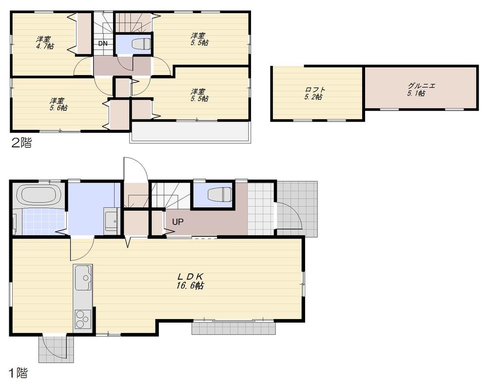 Floor plan. 42,800,000 yen, 4LDK, Land area 110.24 sq m , Building area 86.14 sq m floor plan
