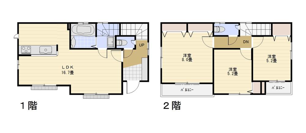 Floor plan. 33,300,000 yen, 3LDK, Land area 104.43 sq m , Building area 83.5 sq m
