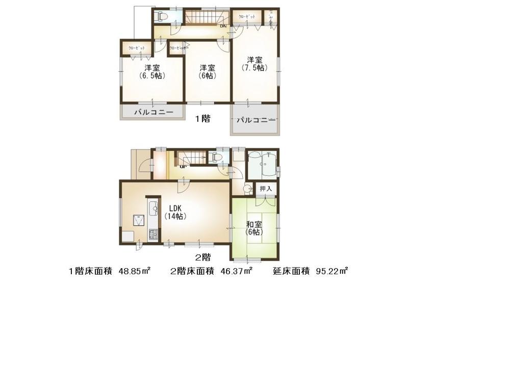 Floor plan. Akebono 10m freshly baked bread to the bread factory direct sales shop you can buy in front of the local eyes.