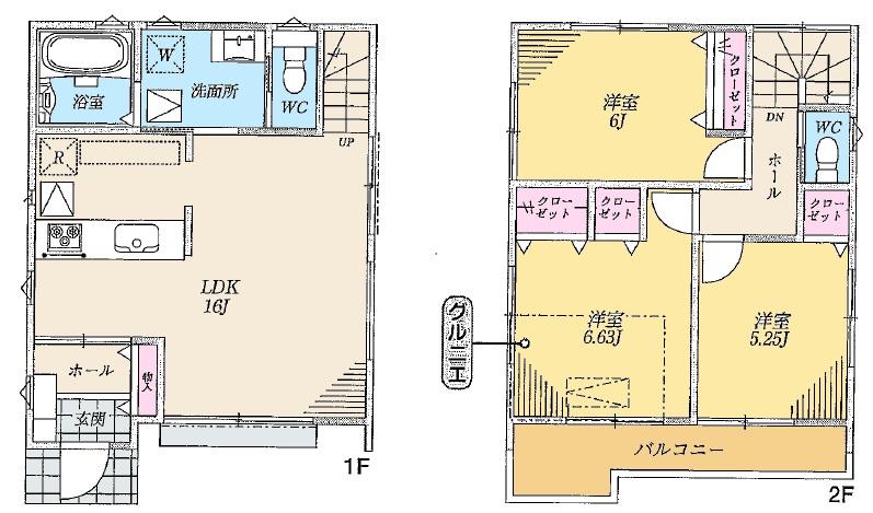 Floor plan. 39,800,000 yen, 3LDK, Land area 102.6 sq m , Building area 79.77 sq m