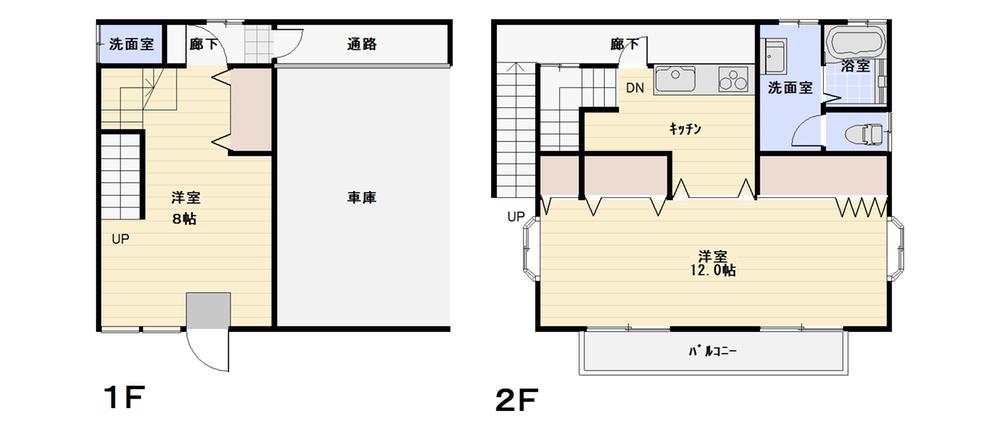 Floor plan. 21 million yen, 2LDK, Land area 79.99 sq m , Building area 65.27 sq m