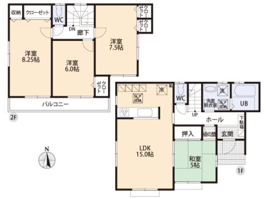 Floor plan. 37,800,000 yen, 4LDK, Land area 117.83 sq m , Building area 98.12 sq m floor plan