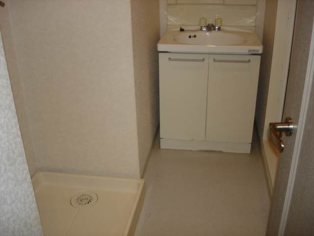 Washroom. Indoor Laundry Storage