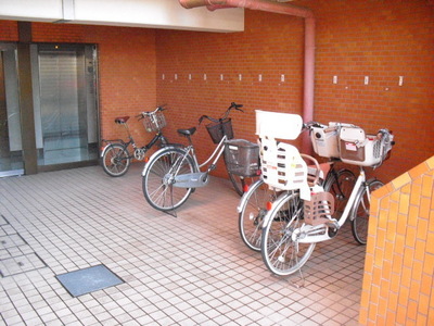 Parking lot. Bicycle-parking space