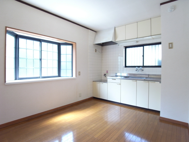 Kitchen. Easy-to-use kitchen can be installed a two-burner stove