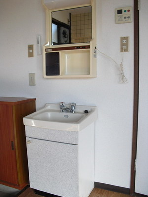 Washroom. Independent wash basin
