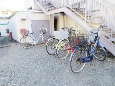 Other common areas. bicycle parking space