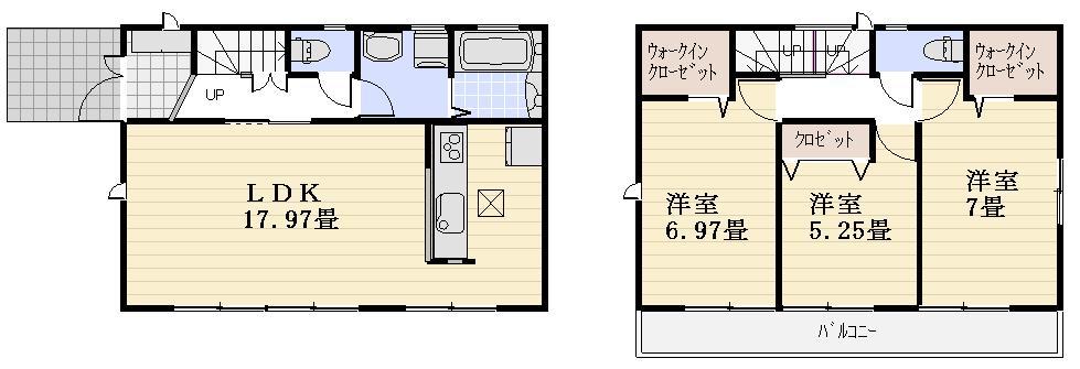 Floor plan. (3 Building), Price 30,300,000 yen, 3LDK, Land area 111.69 sq m , Building area 89.32 sq m