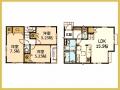 Floor plan. 34,800,000 yen, 3LDK, Land area 104.07 sq m , Building area 79.67 sq m