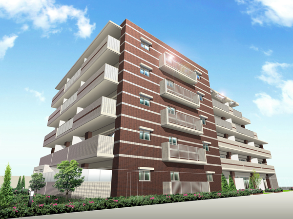 Buildings and facilities. It shines wrapped in brightness and light brown and natural brown outer wall close to the white some dignity elegant facade to the lush streetscape of trees, It has realized the exterior design that will also feel the cosmopolitan sensibility at the same time. (Exterior view)