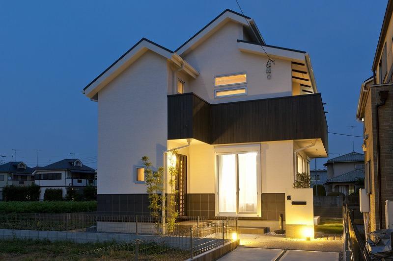 Model house photo. Modern Japanese style appearance