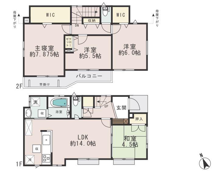 Floor plan. (11 Building), Price 41,300,000 yen, 4LDK, Land area 117.61 sq m , Building area 93.98 sq m