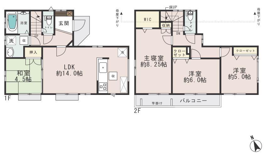 Floor plan. (12 Building), Price 39,800,000 yen, 4LDK, Land area 117.61 sq m , Building area 92.73 sq m