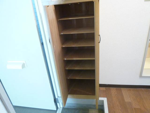 Entrance. There is also a shoe box