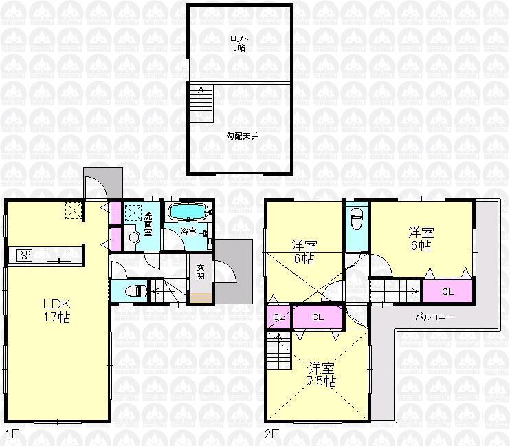 Floor plan. JR Musashino Line "Shinkodaira" station walk 9 minutes