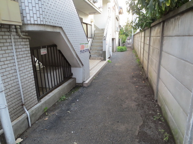 Entrance. Bicycle-parking space