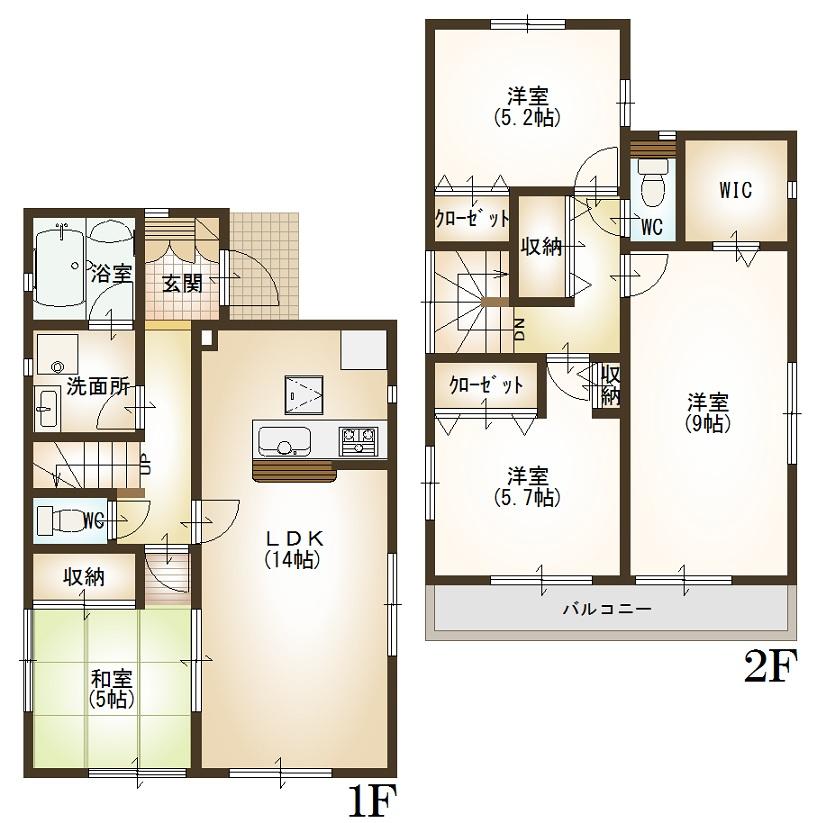 Floor plan. 39,800,000 yen, 4LDK, Land area 119.48 sq m , Building area 95.17 sq m