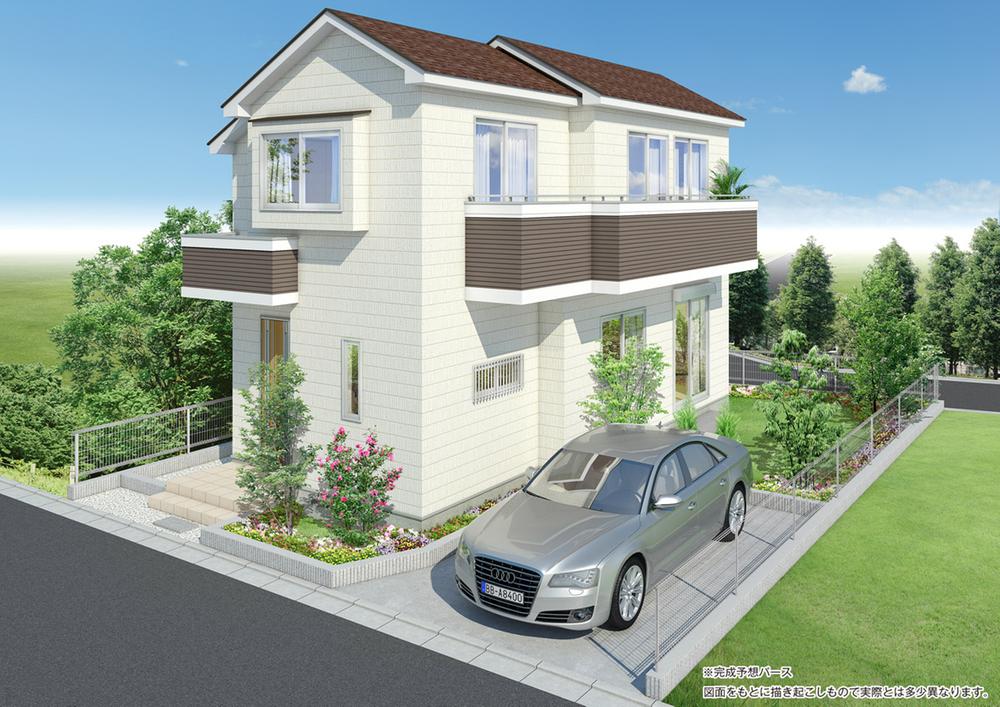 Rendering (appearance). Release and sunshine both sides road produces is me wrap the family ( Building) Rendering
