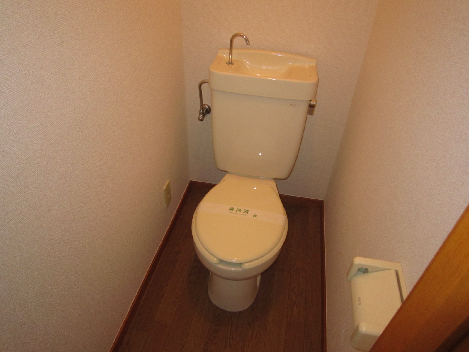 Toilet. A clean water around the high point! 