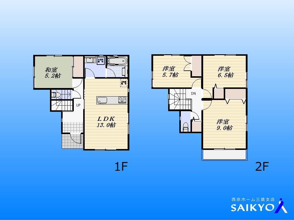 Floor plan. 38,800,000 yen, 4LDK, Land area 94.95 sq m , Building area 93.14 sq m floor plan