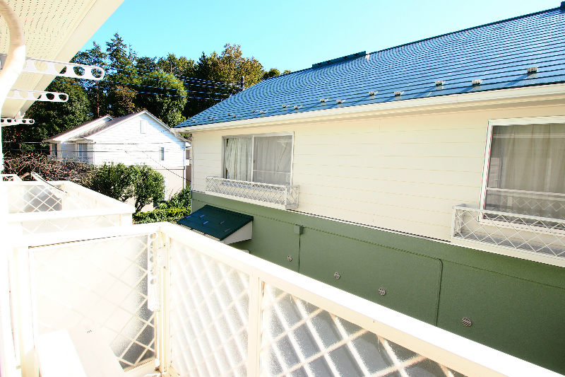 Balcony. Facing south in sunny