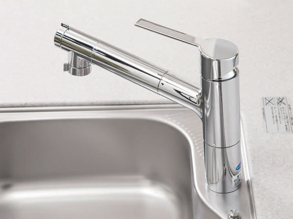 Kitchen.  [Water purifier integrated shower faucet] Sink can be used widely water purifier integrated kitchen faucet. Retractable hand shower, It is also useful to clean the dishwasher and sink.