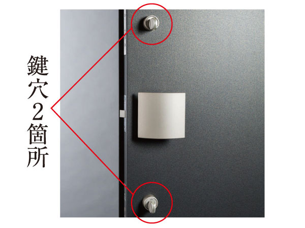 Security.  [Double Rock] With strong reversible dimple key to picking, In addition we have extended crime prevention in the "double lock" to install the key in two places of the entrance door.