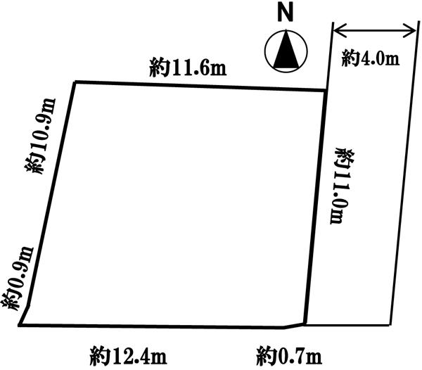 Compartment figure. Land price 53,800,000 yen, Land area 139.49 sq m