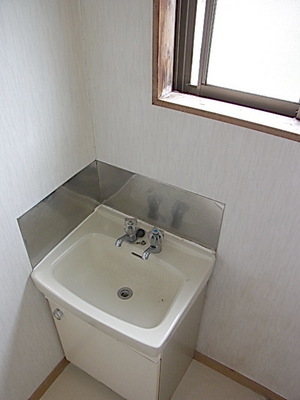 Washroom. Independent wash basin