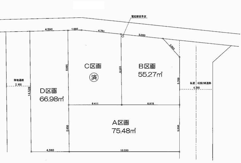 Compartment figure. Land price 22,400,000 yen, Land area 55.27 sq m