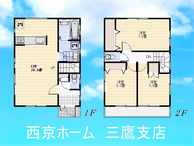 Floor plan. 43,800,000 yen, 3LDK, Land area 102.64 sq m , Building area 79.48 sq m