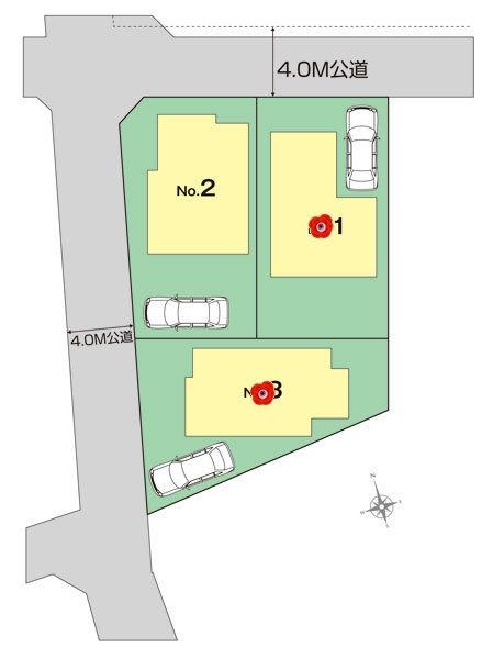 The entire compartment Figure. Koganei Nakamachi 1 chome Stage I partitioned view