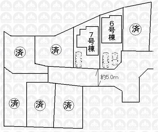 The entire compartment Figure. All eight buildings This selling two buildings 6 Building: 124.68 sq m (37.31 square meters) 7 Building: 120.04 sq m (36.31 square meters)