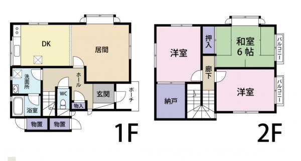 Floor plan. 69 million yen, 3LDK, Land area 337.46 sq m , Building area 166.44 sq m floor plan