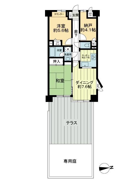 Floor plan. 2DK + S (storeroom), Price 32,800,000 yen, Occupied area 60.88 sq m